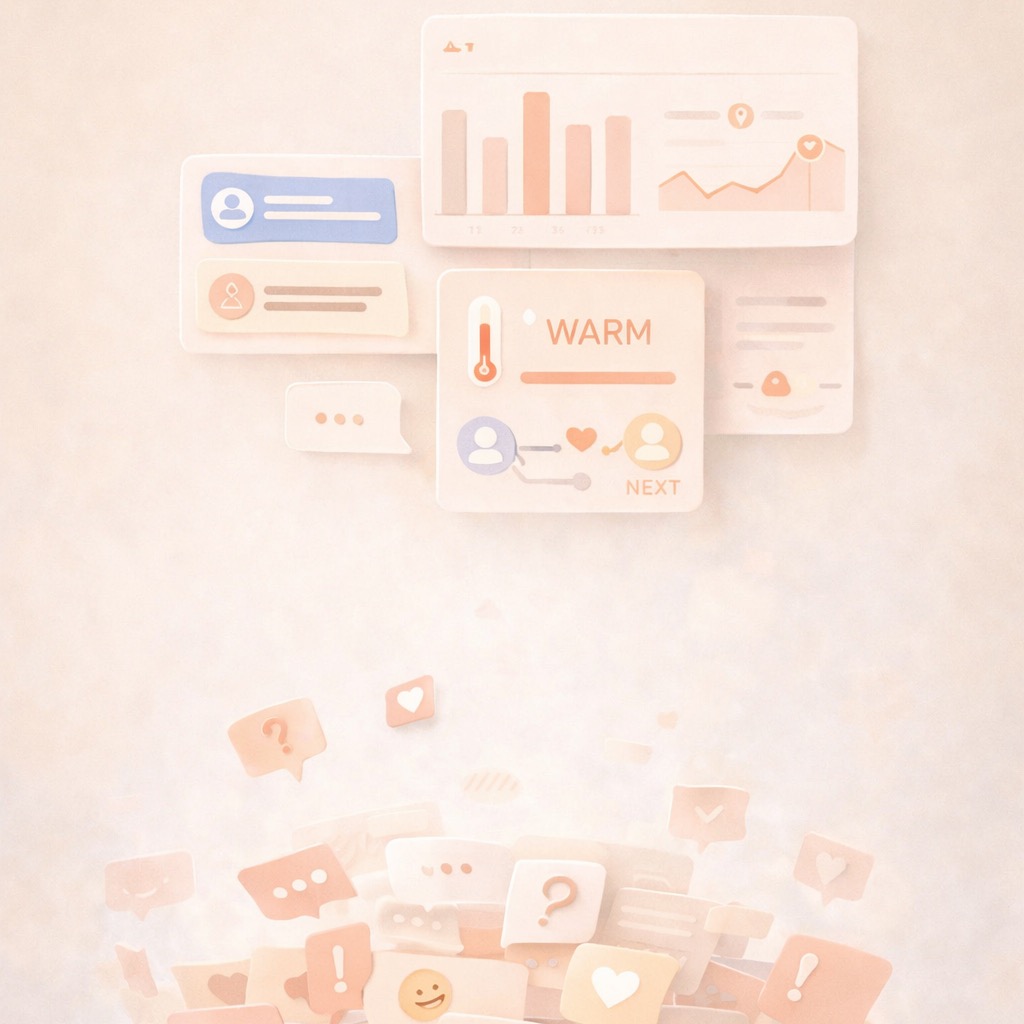 会話分析と返信候補を表示するアプリ画面