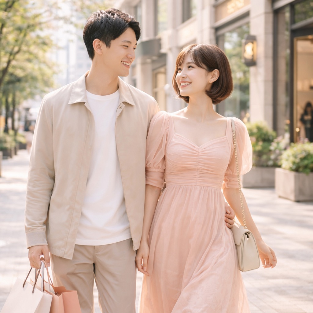 穏やかに会話する二人