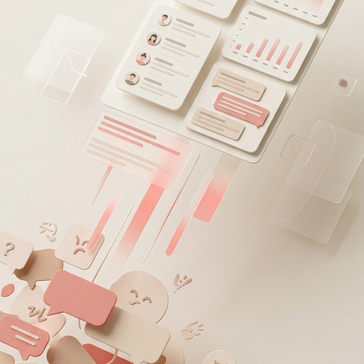 外出中にスマートフォンで返信内容を確認する女性